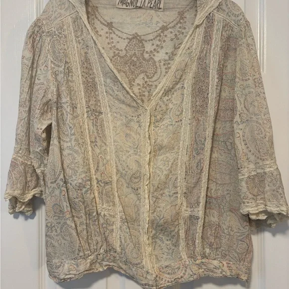 FP Magnolia Pearl Vintage-Inspired Malee Blouse in Ravi - Picture 1 of 4